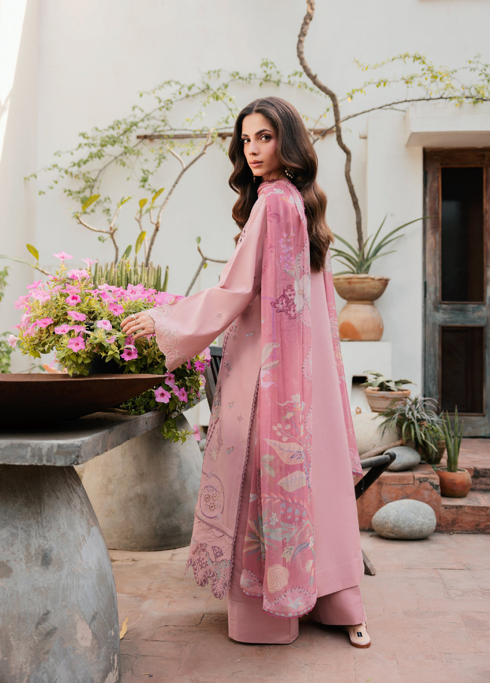 Zync by Florent Unstitched Embroidered Lawn 3 Piece Suit FL26ULZ FZ-6A - Lawn Collection