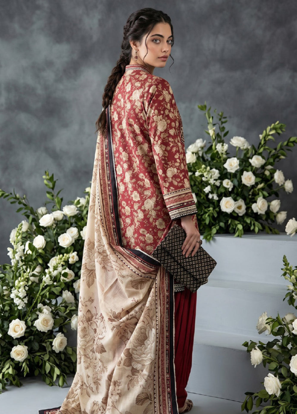 Salina Dobby by Regalia Textiles Unstitched Printed Lawn 3 Piece Suit RG26UPS D-03 - Casual Collection