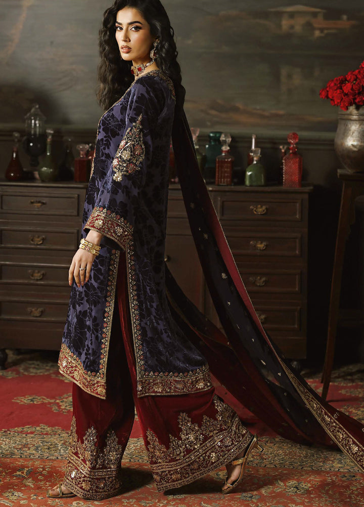 Signora by Charizma Unstitched Velvet Embroidered Suits 3 Piece CRZ25SV CVT5-11 - Festive Collection
