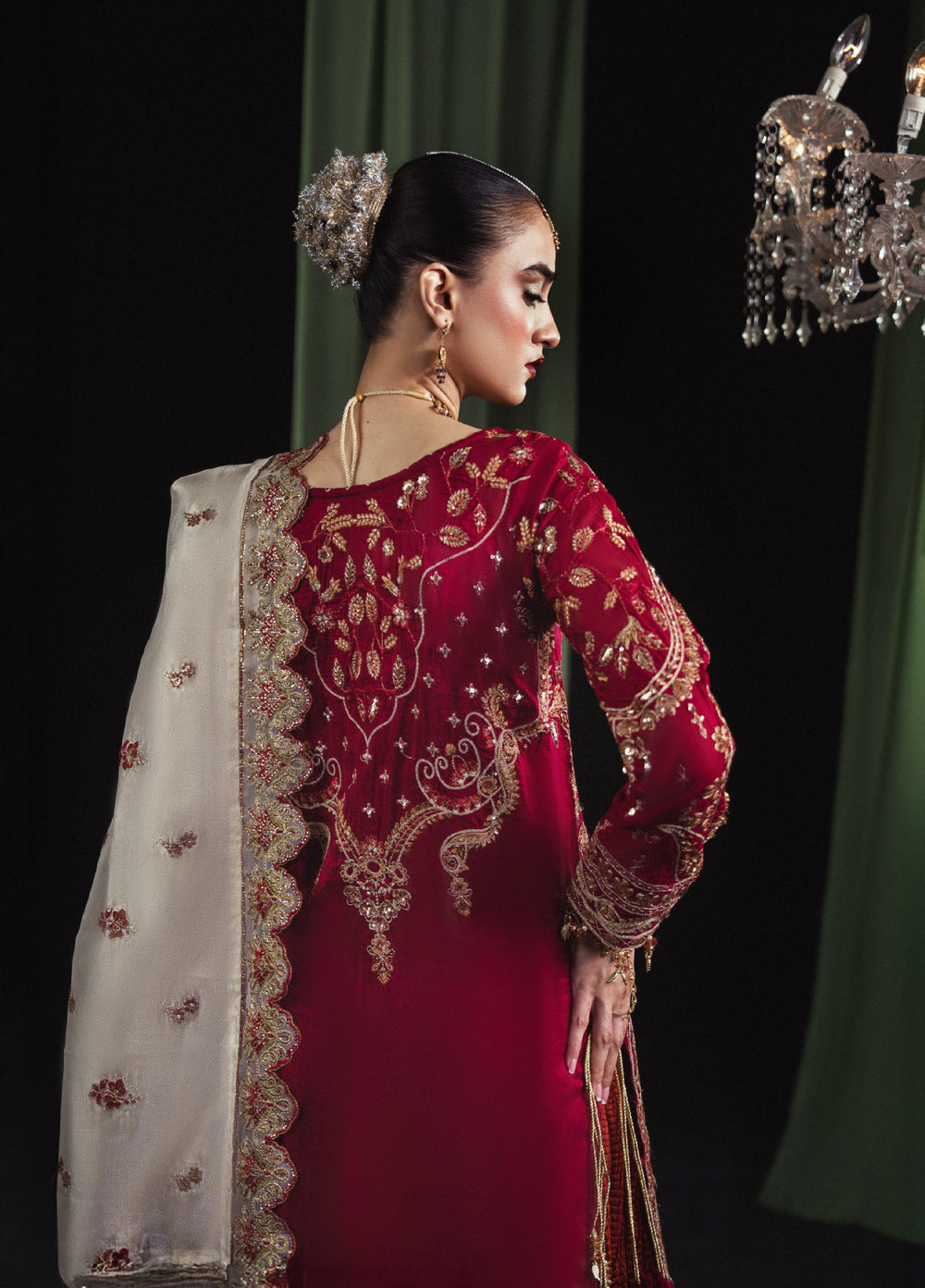 Sara Jahan Women RTW Embroidered Tissue Silk 3 Piece Suit SJ26RF NA-05 - Festive Collection
