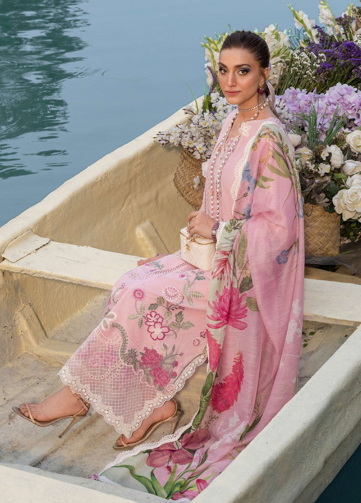 Bloom by Saira Shakira Unstitched Embroidered Lawn 3 Piece Suit SSR26ULB IRIS-08B - Eid Collection