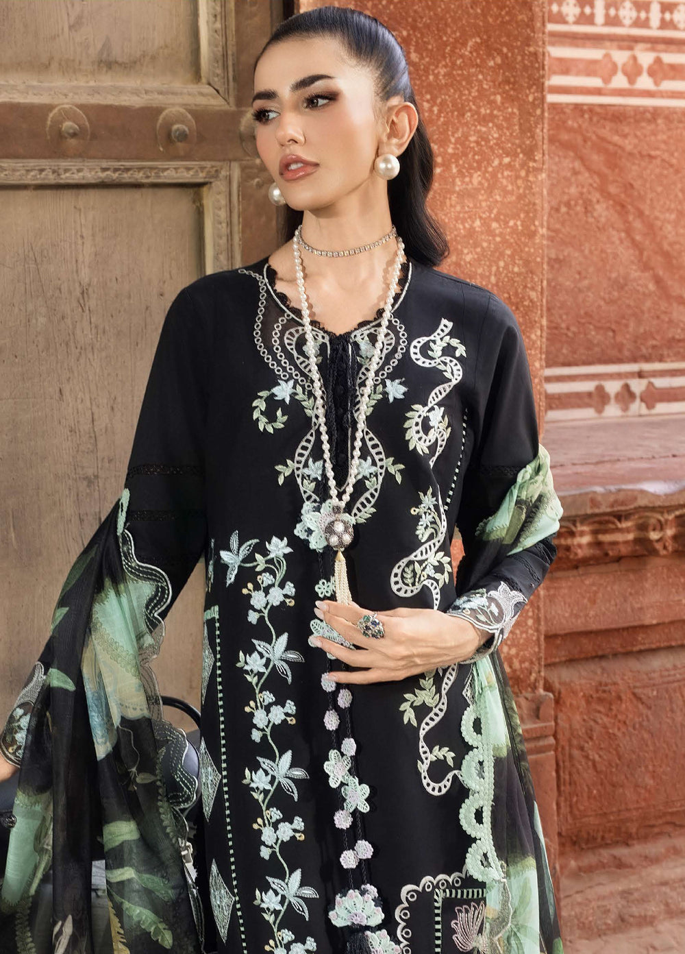 Bloom by Saira Shakira Unstitched Embroidered Lawn 3 Piece Suit SSR26ULB ELISE-05A - Eid Collection