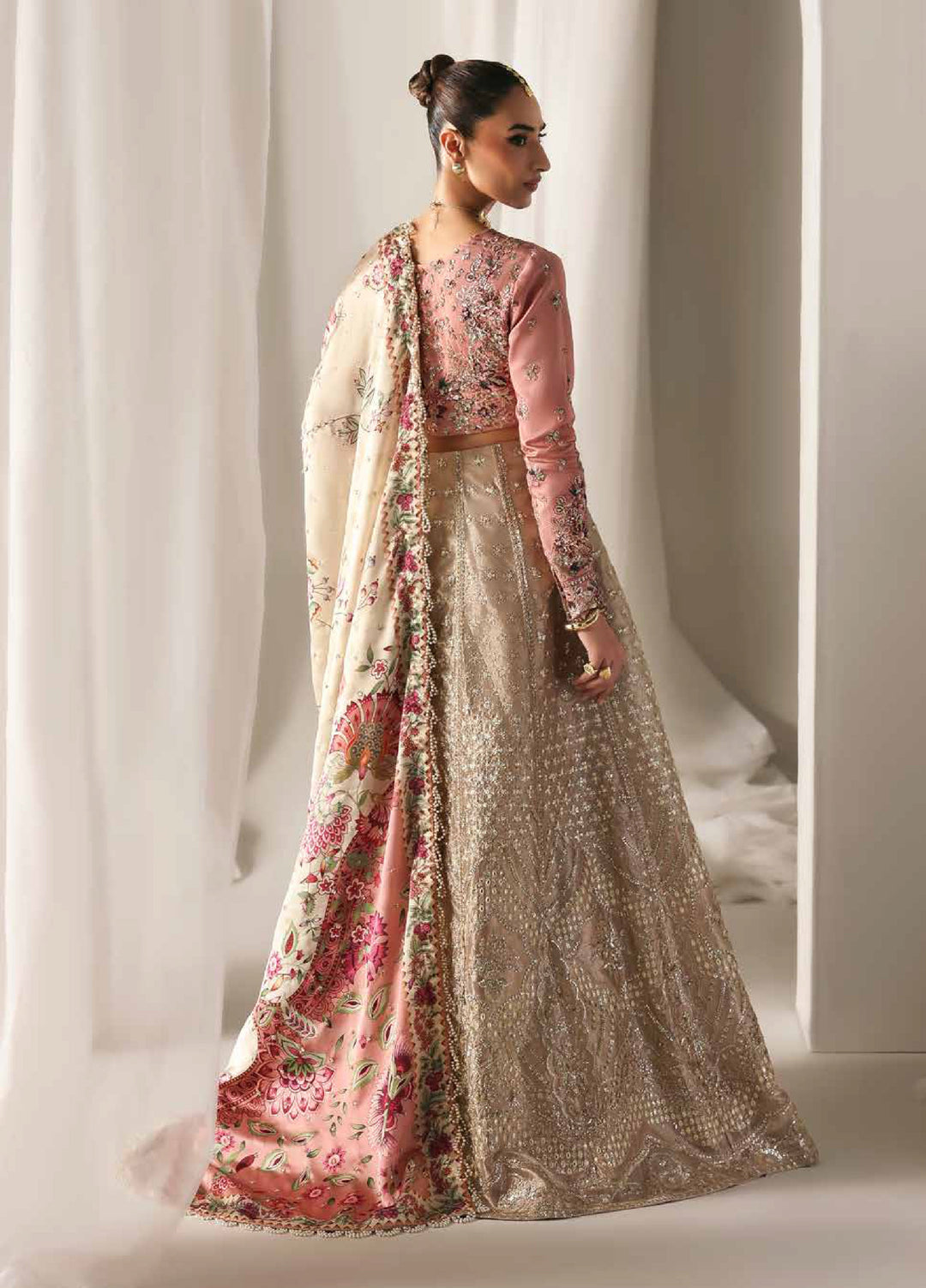 Serein Luxe by Emaan Adeel Unstitched Raw Silk Embroidered Suits 3 Piece EA25SL D-8 Soft Glimmer - Festive Collection