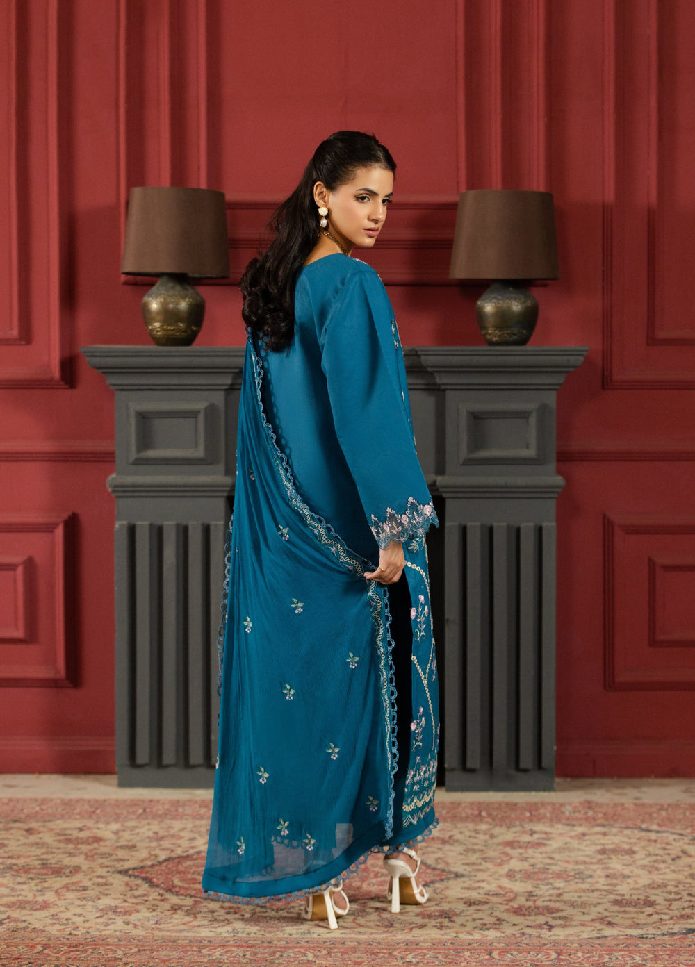 Noore by Ayleen Unstitched Embroidered Lawn 3 Piece Suit AY26ULN Inaya - Eid Collection