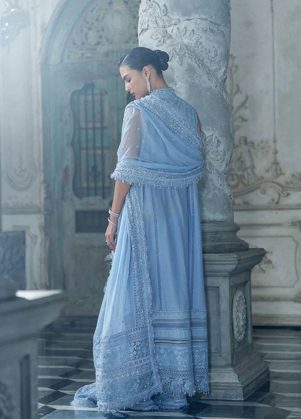 Minor Defect - Sobia Nazir Unstitched Embroidered Luxury Lawn 3 Piece Suit SN26ULE D-02 B - Eid Collection