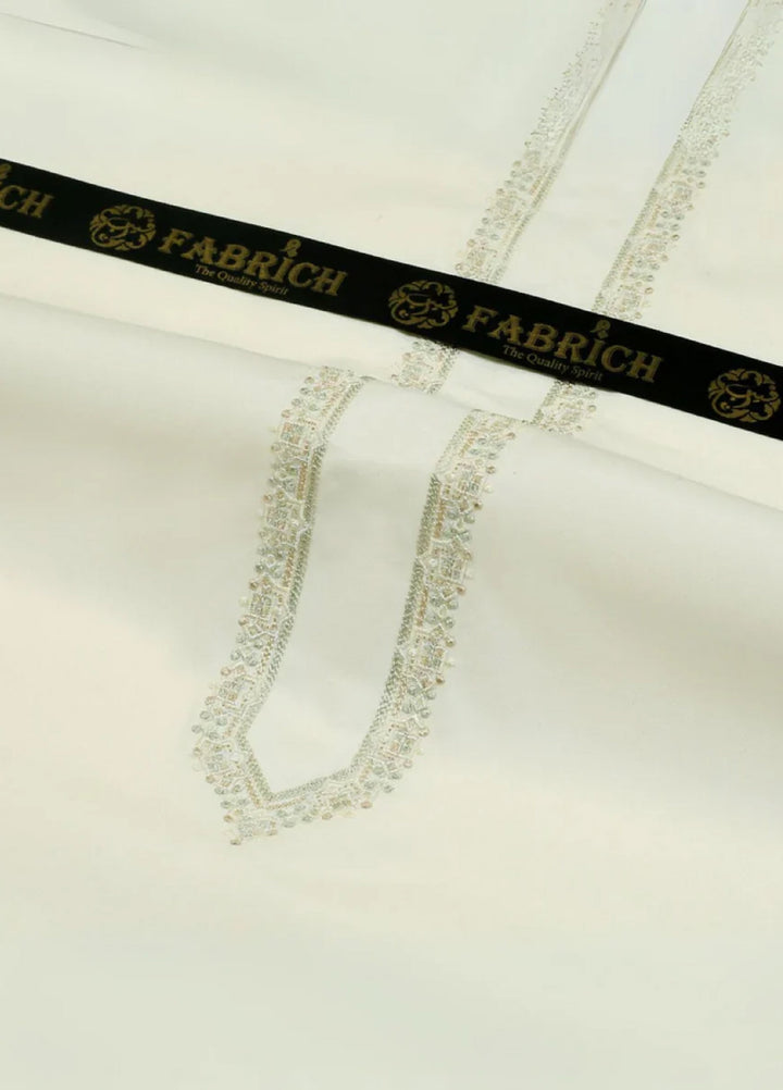 Monochrome by Fabrich Embroidered Wash N Wear Suit Unstitched 2 Piece GTS-BGM-002 - Festive Collection