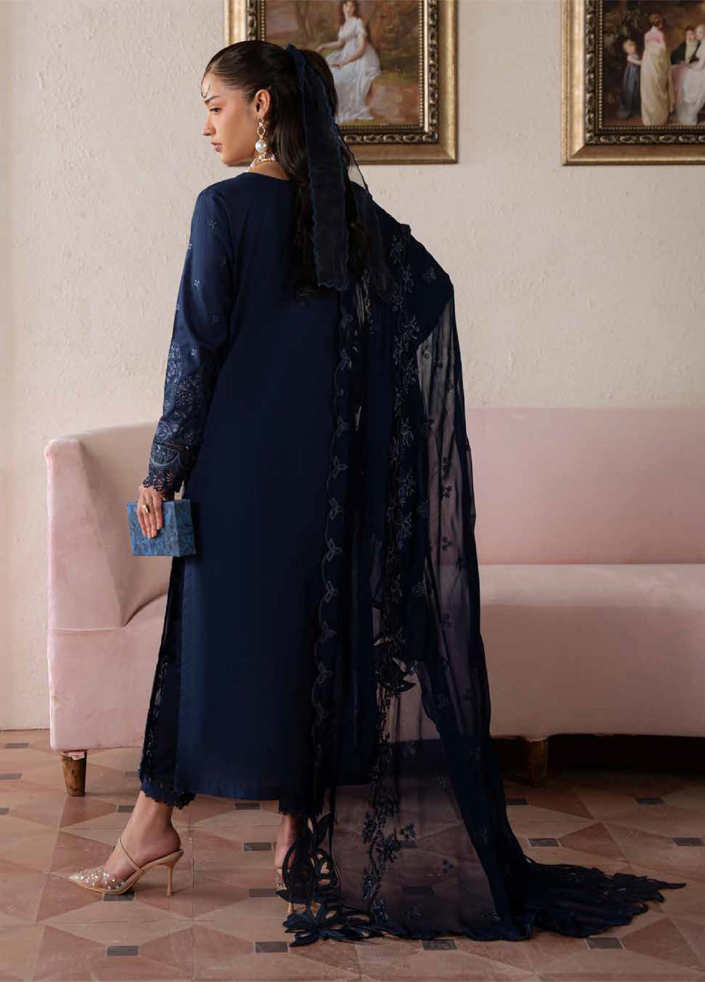 Feya by Nureh Unstitched Embroidered Lawn 3 Piece Suit NU26ULF FE-23 - Eid Collection
