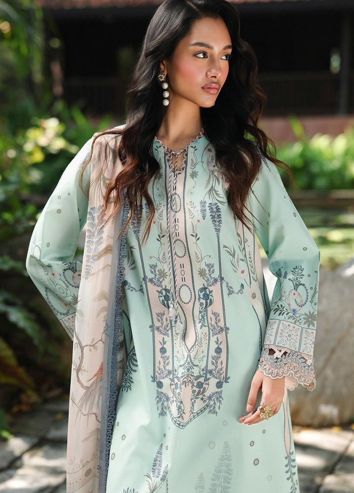 Q Prints by Qalamkar Unstitched Lawn Printed 3 Piece Suit QLK26QP Slona - Summer Collection