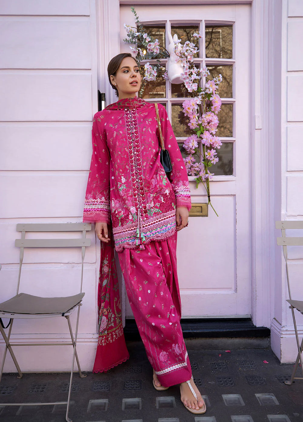 Sobia Nazir Prints Unstitched Embroidered Lawn 3 Piece Suit SN26UPL D-04A - Summer Collection