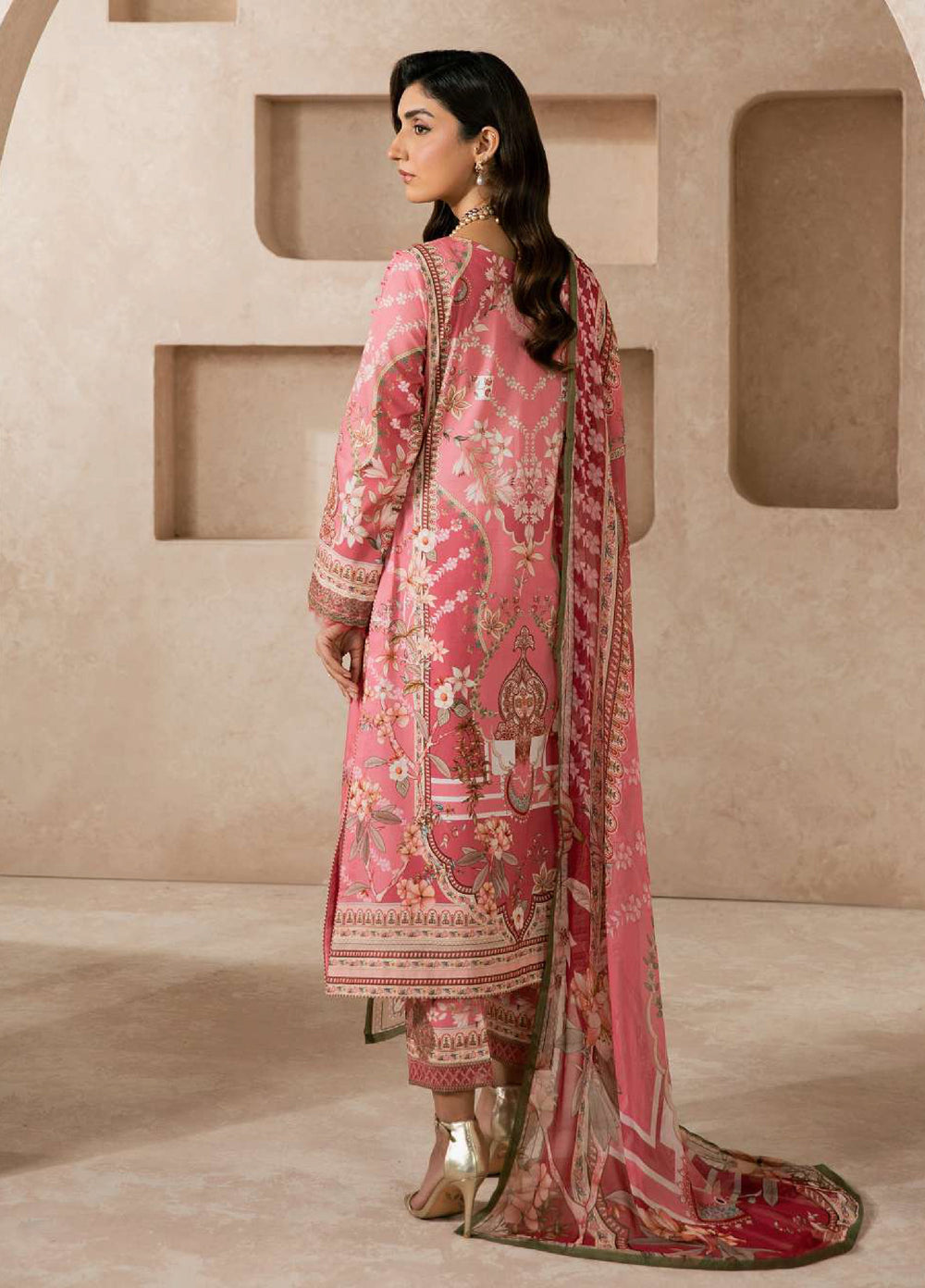 Gulaal Unstitched Embroidered Lawn 3 Piece Suit GL26ULF Floren D-2 - Festive Collection