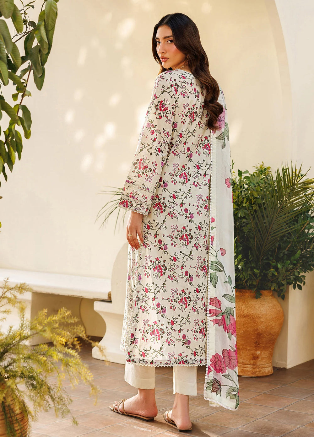 Amani by Zarif RTW Embroidered Lawn 3 Piece Suit ZR26PAL Barih - Eid Collection