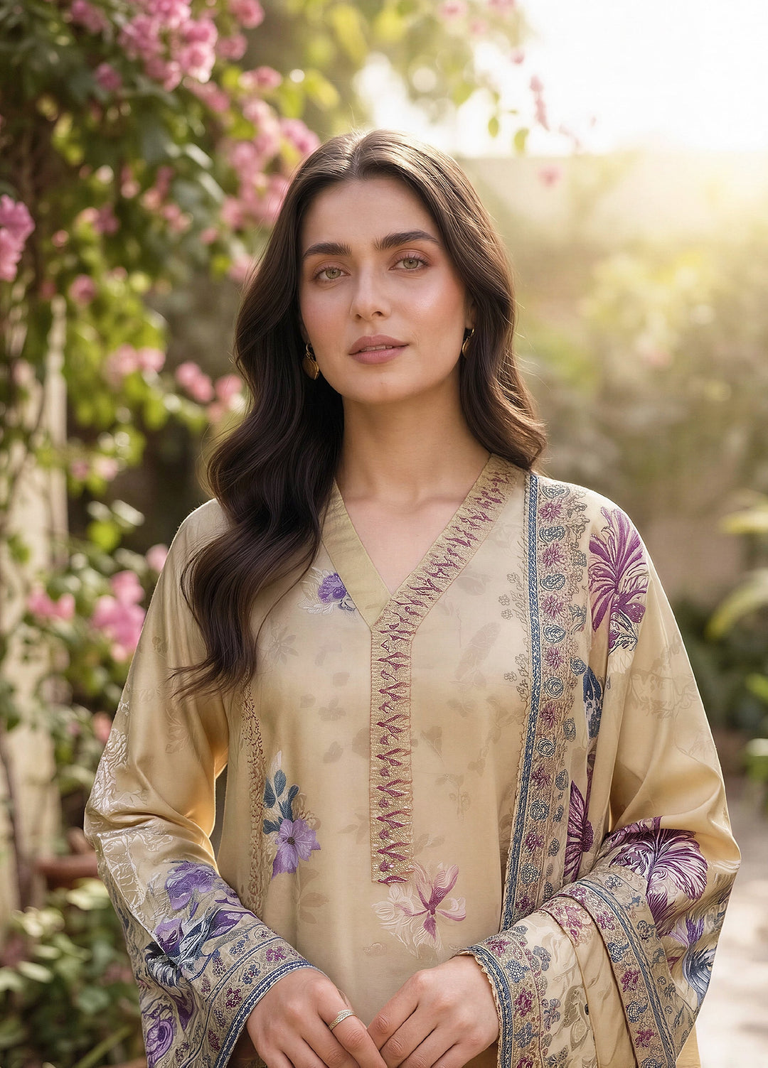 Zync by Florent Unstitched Printed Lawn 3 Piece Suit FL26UZPL FZ-05 - Summer Collection