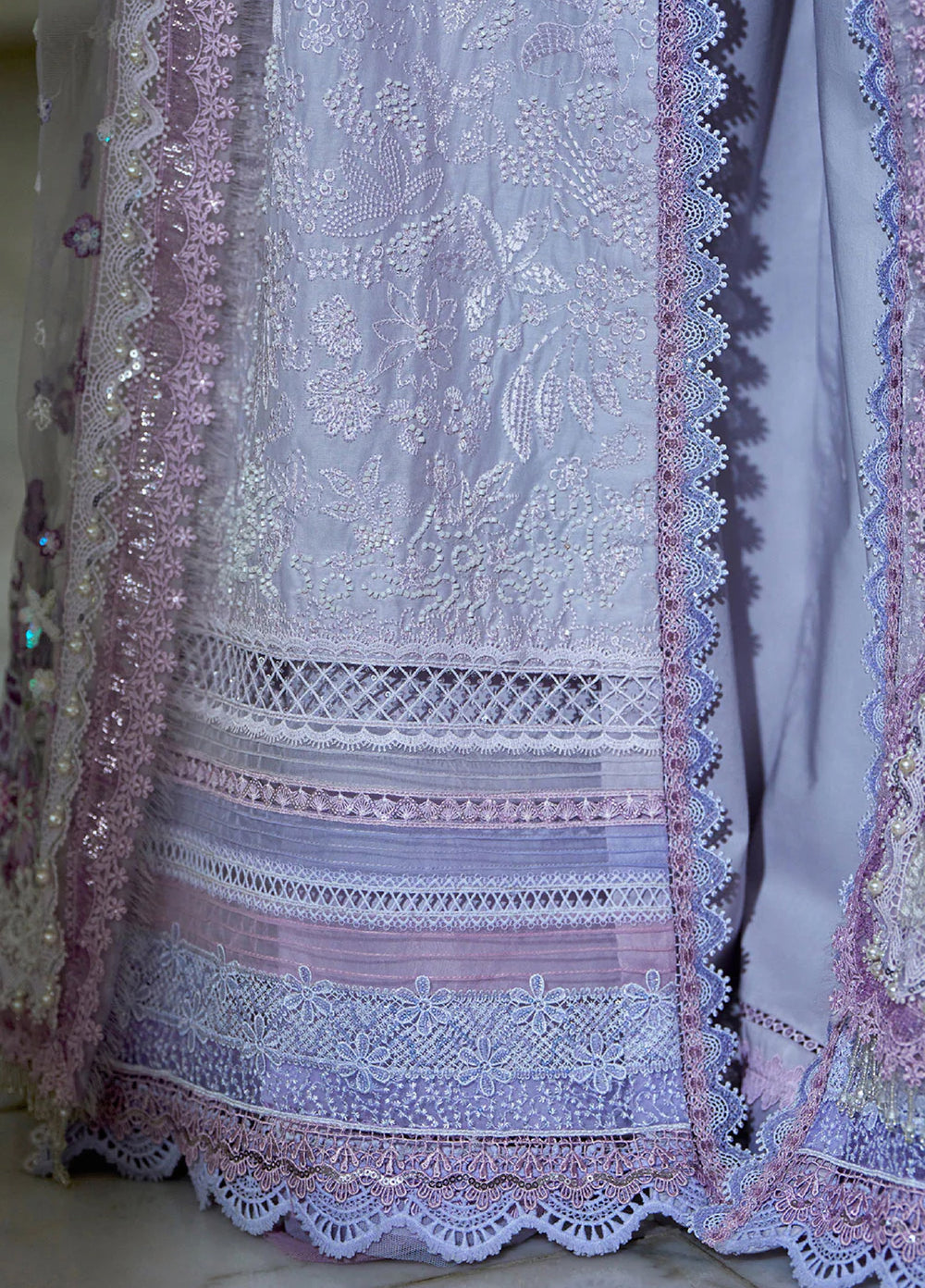 Sobia Nazir Unstitched Embroidered Luxury Lawn 3 Piece Suit SN26ULE D-07 A - Eid Collection