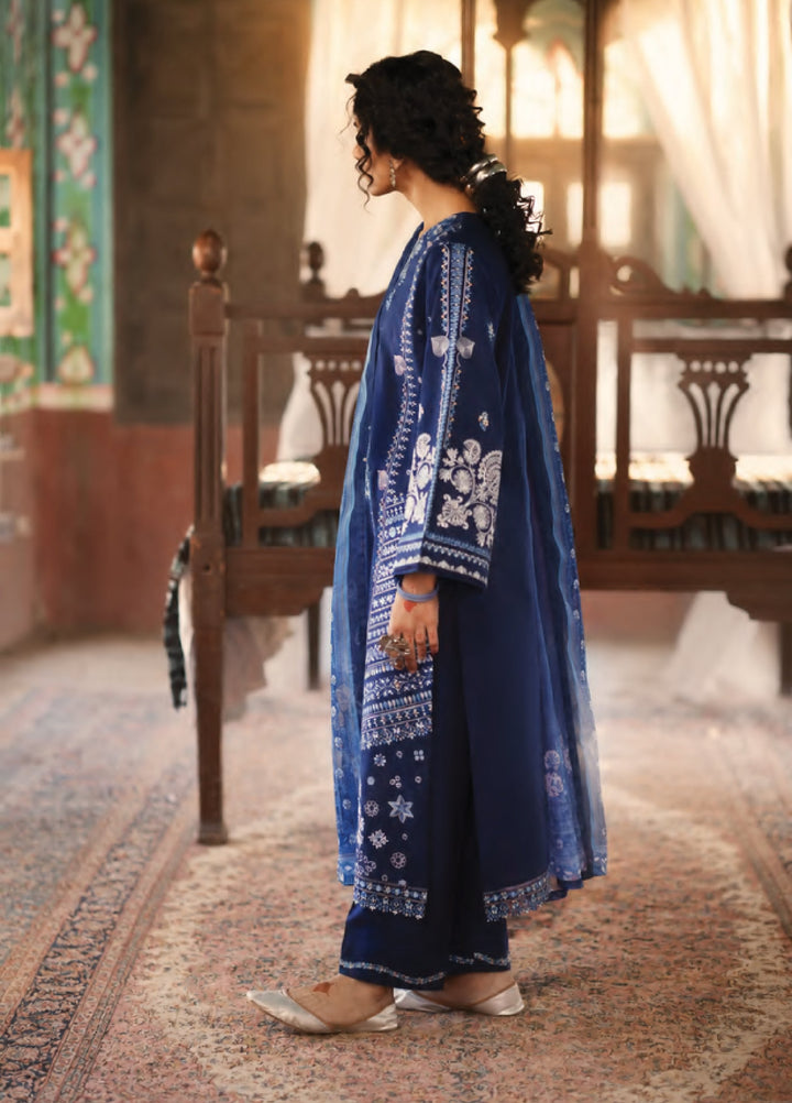 Before Sunset by Casual Lite RTW Embroidered Cotton Lawn 3 Piece Suit CL26PBS Azure Bloom - Casual Collection