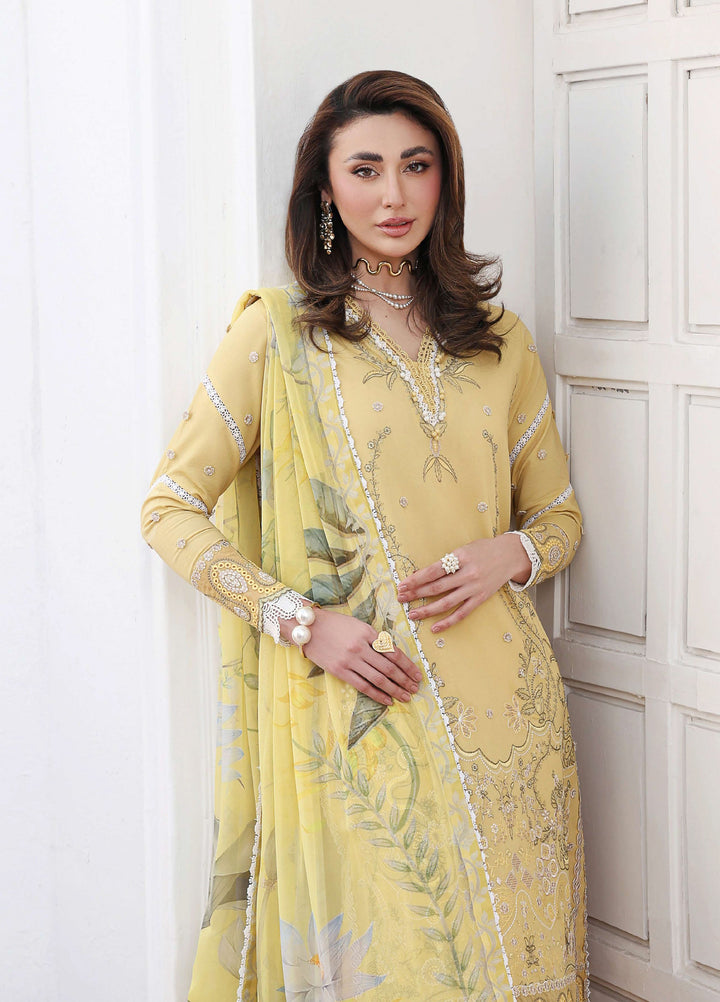 Floral Reverie by Roheenaz Unstitched Embroidered Lawn 3 Piece Suit RN26UFRL SUMMER GLOW - Festive Collection