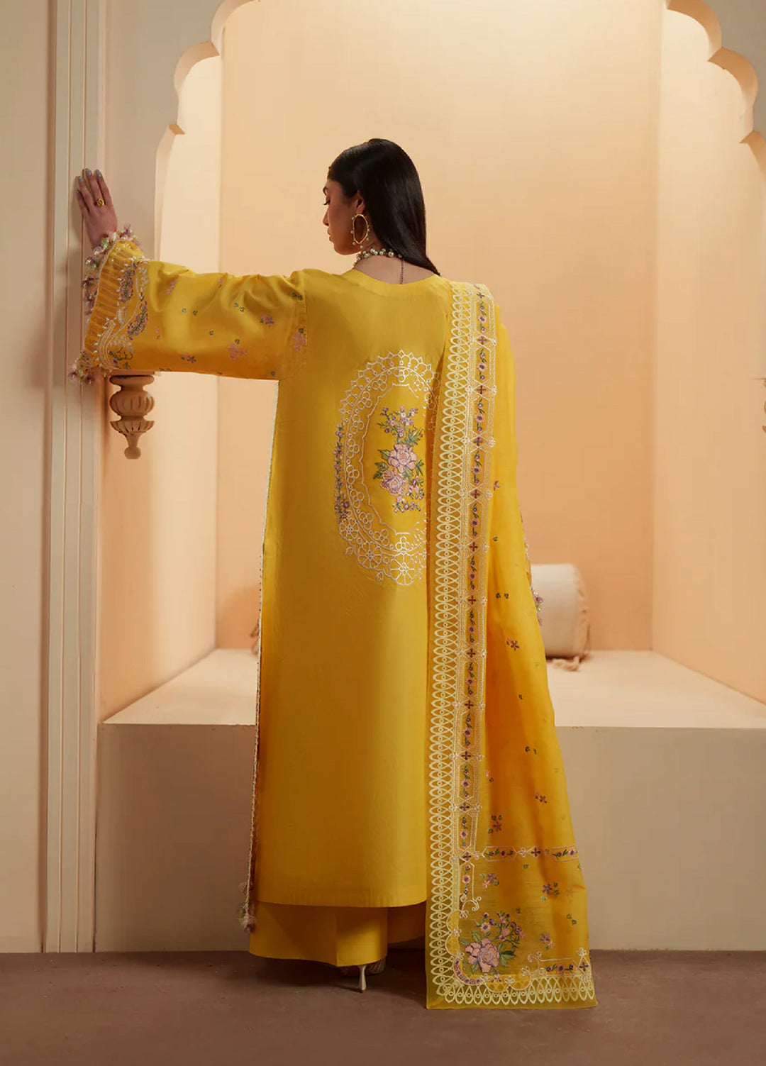 Mashriq by Bin Ilyas Unstitched Embroidered Lawn 3 Piece Suit BI26UML D111A - Festive Collection
