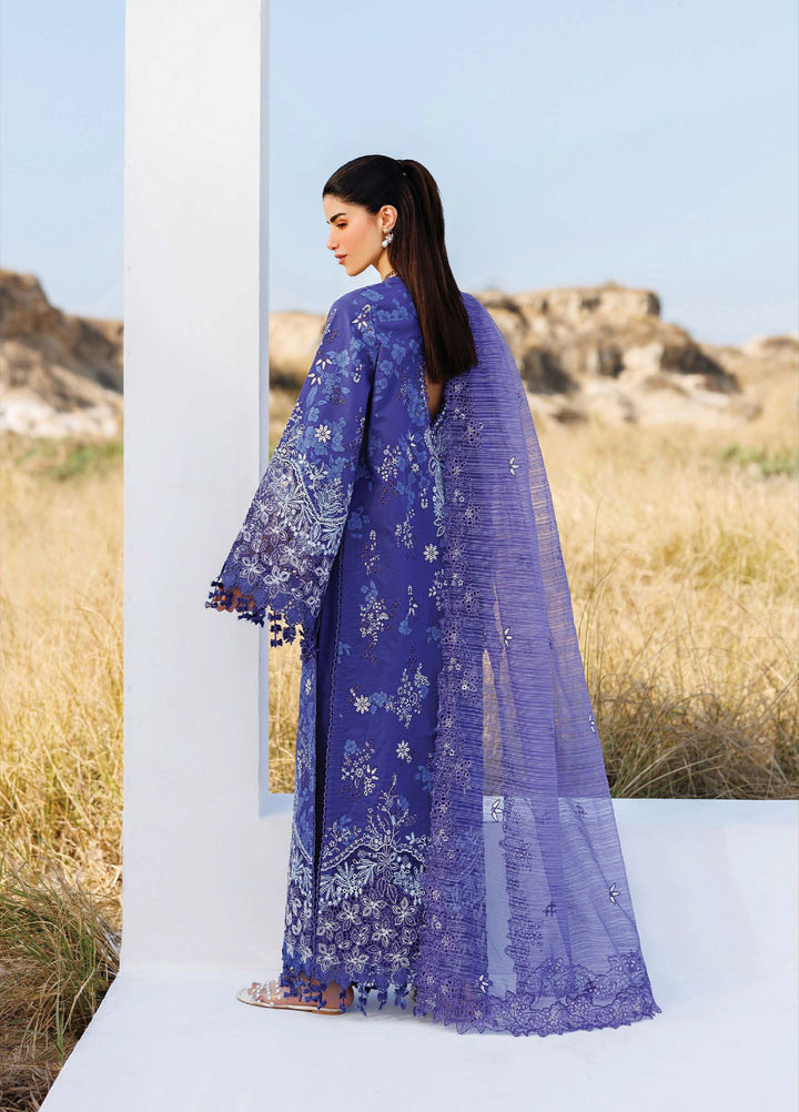 Sunlit Groove by Emaan Adeel Unstitched Embroidered Luxury Lawn 3 Pcs Suit EA26USG PETAL PULSE - Summer Collection
