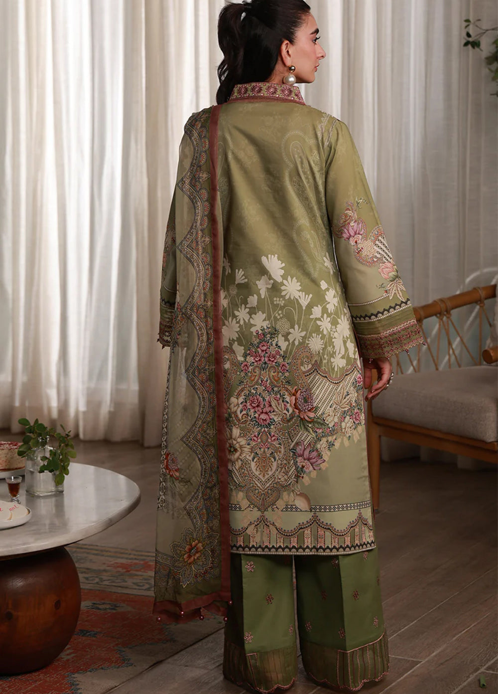 Delia by Gulaal Unstitched Embroidered Lawn 3 Piece Suit GL26UD D-12 Alma - Summer Collection