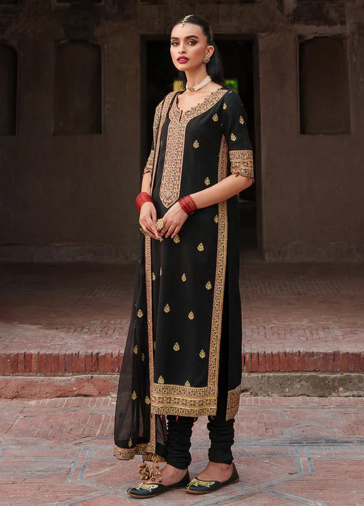 Zaria by Meeral Pret Embroidered Raw Silk 3 Piece Nova - Festive Collection