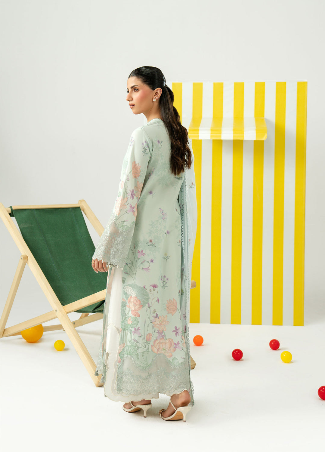 Sundaze by Zarposh Unstitched Printed Lawn 3 Piece Suit ZR26USL CASPIA - Festive Collection