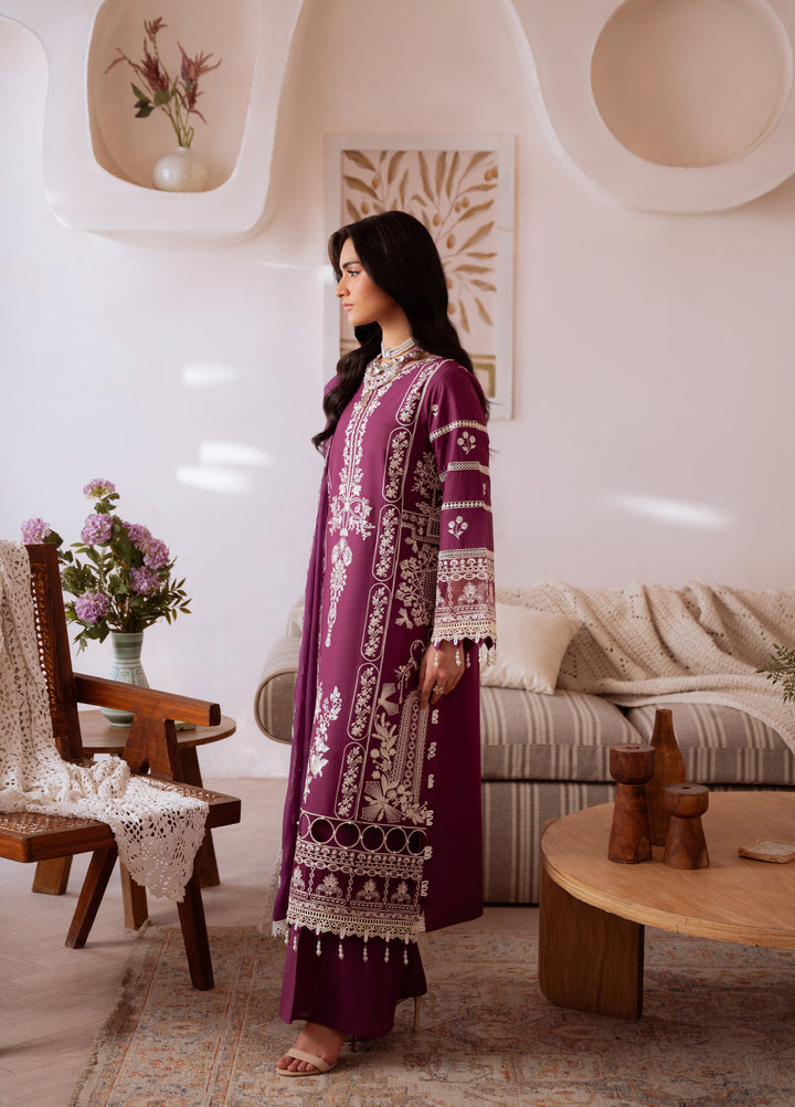 Shanaya by Mahnur Unstitched Lawn Embroidered 3 Piece Suit MN26US SN-03 - Summer Collection