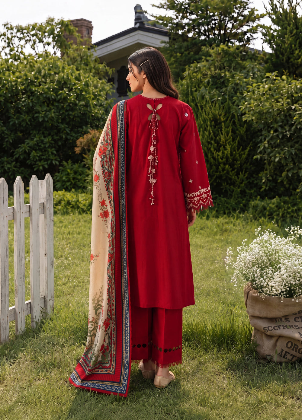 Zellbury Unstitched Embroidered Cotton 3 Piece Suit ZB26UCC WUC26E34062 - Casual Collection