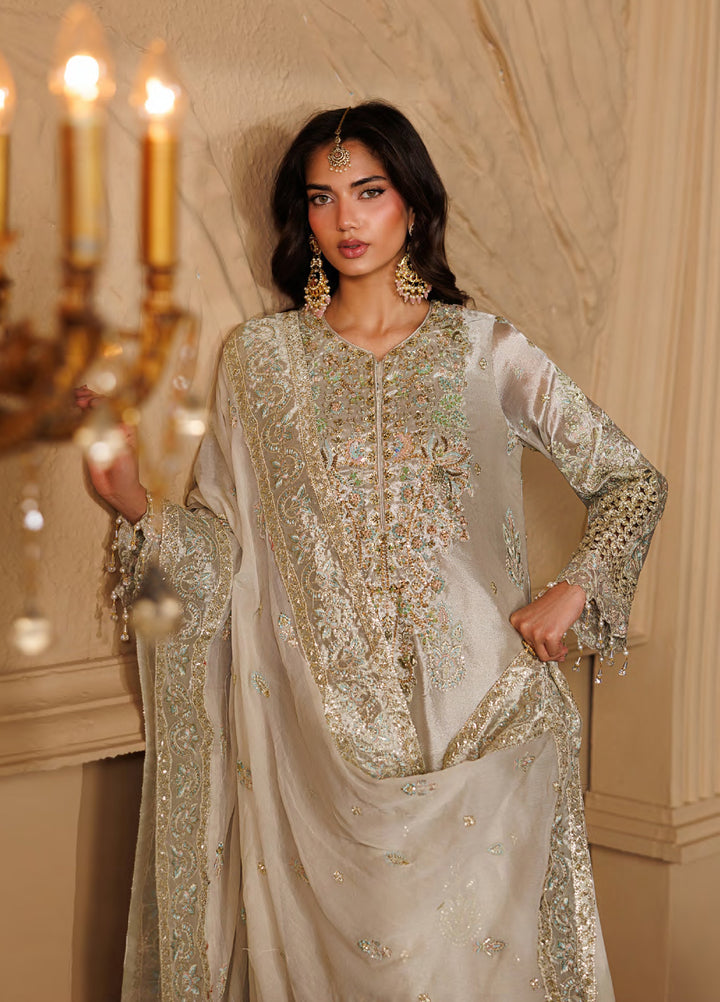 Celeste by Emaan Adeel Unstitched Embroidered Mesuri 3 Piece Suit EA26UCF Jewel - Festive Collection