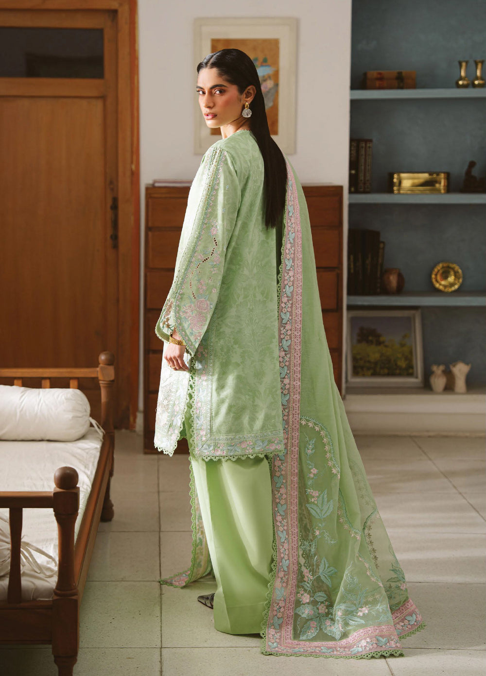 Serein by Ayzel Unstitched Embroidered Lawn 3 Piece Suit AAF26USL Marie - Eid Collection