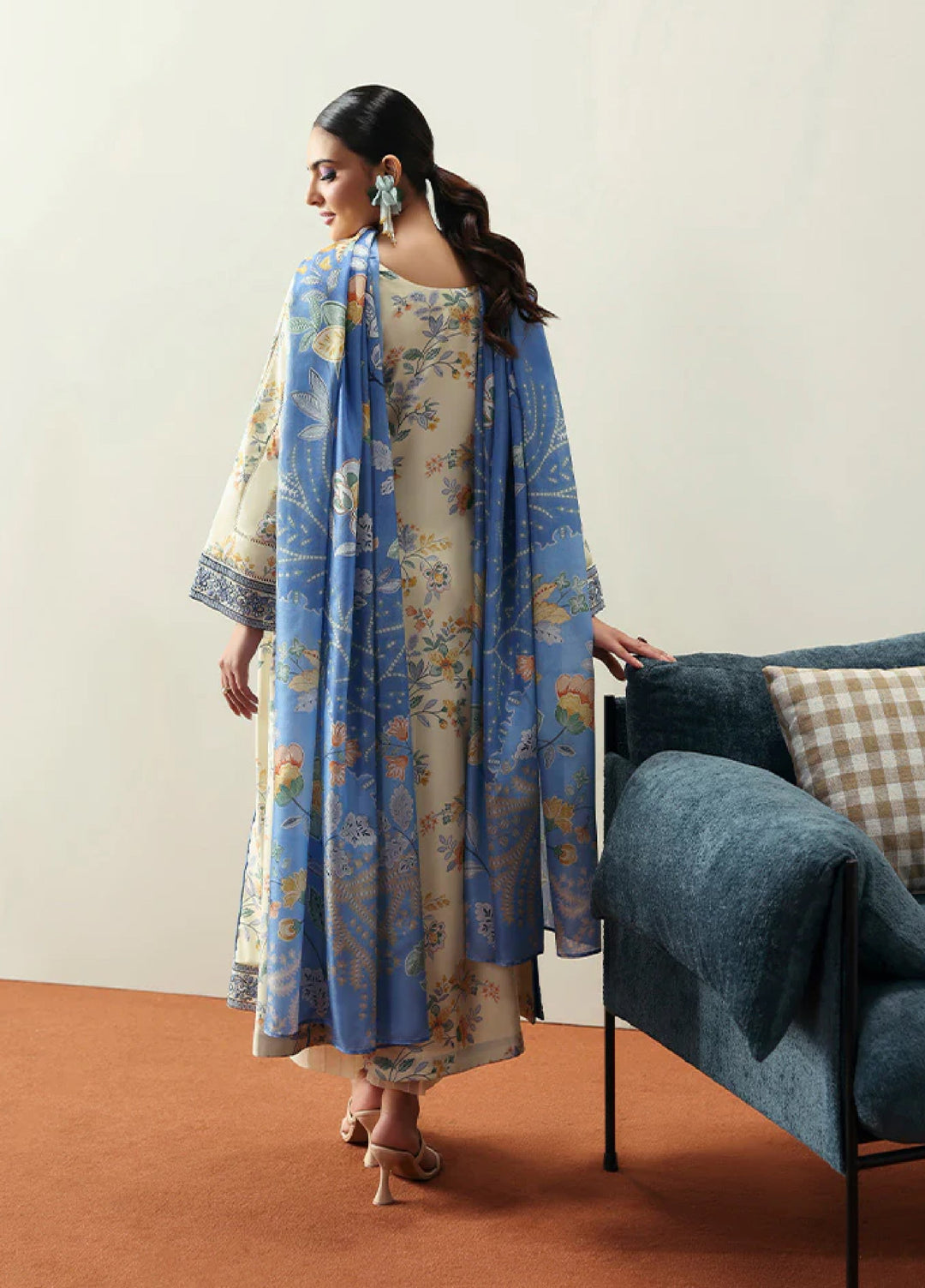 Basics by Gulaal Pret Embroidered Poly Lawn 3 Piece PL-03 Elaris - Summer Collection