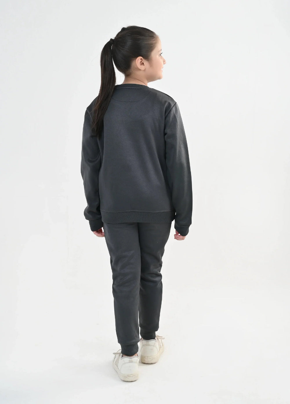 IQ Exclusive Kids Track Suit Fleece 2 PieceGrey Comfort Sweatshirt Tracksuit-Unisex Kids - Winter Collection