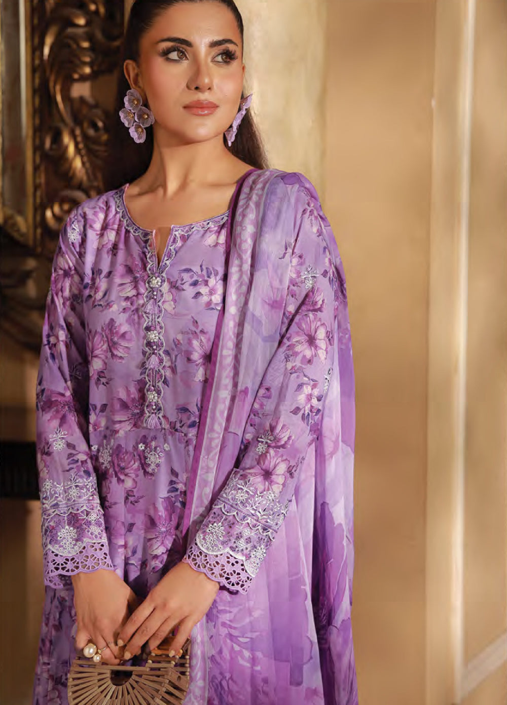 Komal Lawn by Lakhany Unstitched Embroidered Lawn 3 Piece Suit LSM26UK LG-RK-0097 - Summer Collection