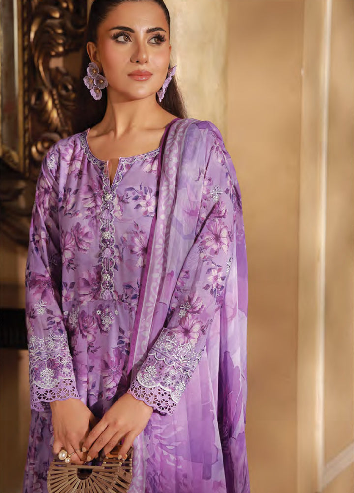 Komal Lawn by Lakhany Unstitched Embroidered Lawn 3 Piece Suit LSM26UK LG-RK-0097 - Summer Collection