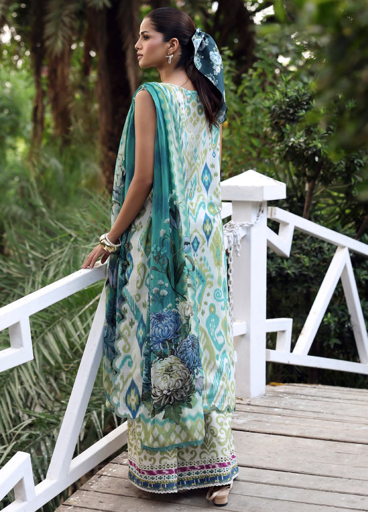 Belladore by Elaf Premium Unstitched Printed Lawn 3 Piece Suit EL26ULB June EPA-2B - Summer Collection