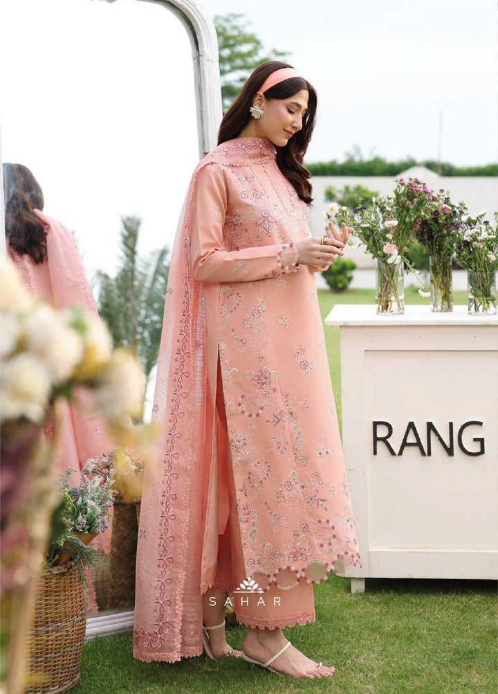 Florence by Rang Rasiya Unstitched Embroidered Lawn 3 Piece Suit RR26ULF Sahar - Festive Collection