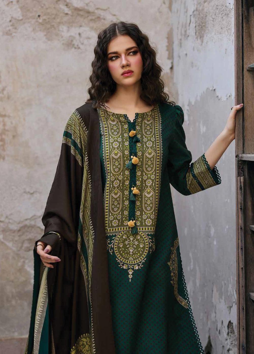 C Prints by Charizma Unstitched Linen Printed Suits 3 Piece CRZ25PL CPW5-24 - Winter Collection