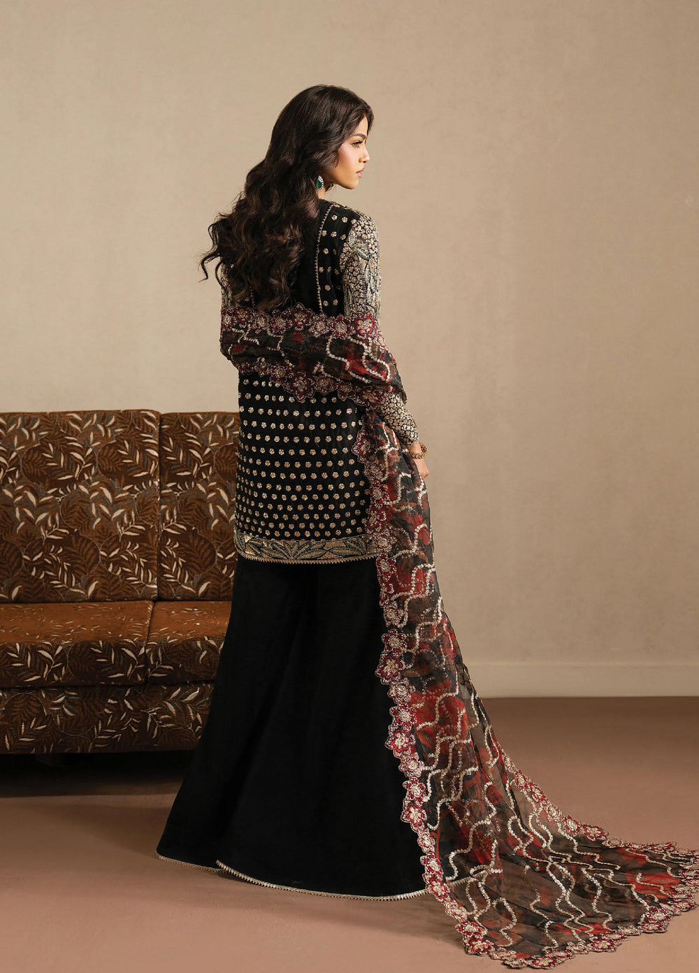 Qurbat by Ayzel Unstitched Embroidered Silk 3 Piece Suit AAF26UQ D-1 Ehsaas - Festive Collection