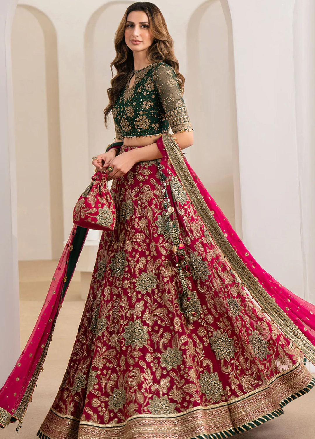 Jazmin Unstitched Chiffon Embroidered Suits 3 Piece JZ25CF JZ-WF24-03 - Festive Collection