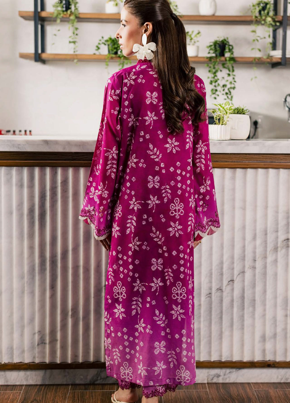 Ballerina by Nureh Unstitched Printed Chikankari Lawn 2 Piece Suit NU26UBCL NU2-218 - Casual Collection