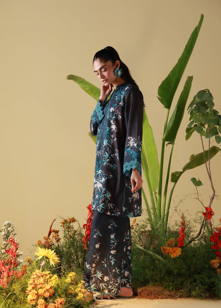 Sahar Unstitched Printed Cambric 2 Piece Suit SS1-26-22 Midnight Tropique - Summer Collection
