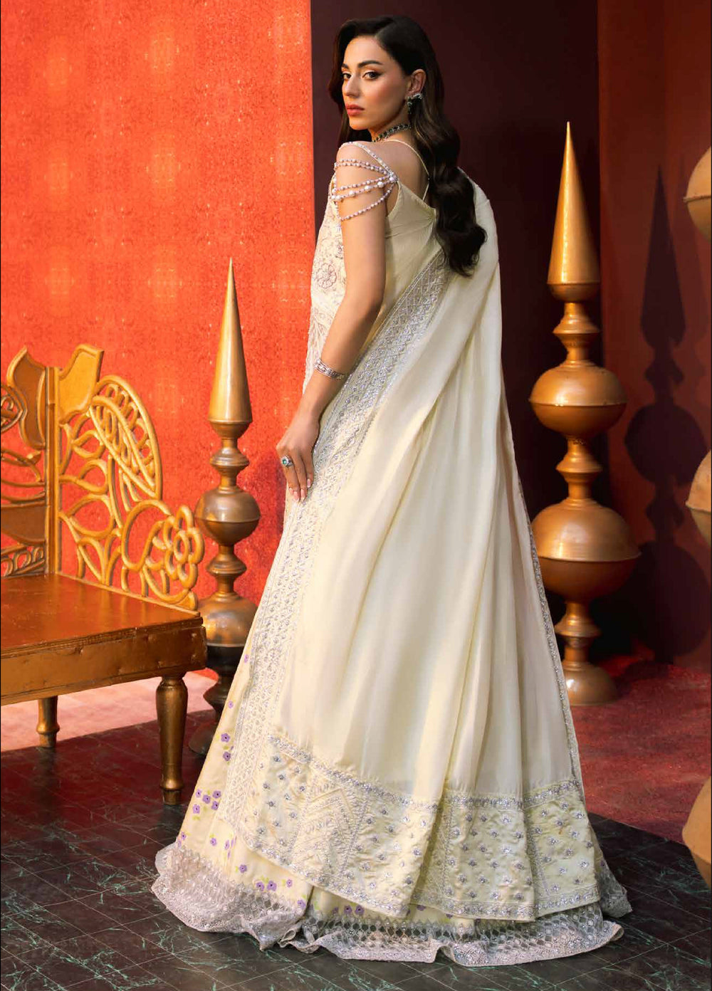 Zarmina by Zariya Unstitched Embroidered Russian Silk 3 Piece Suit ZRY26UZ ZB50041 - Festive Collection