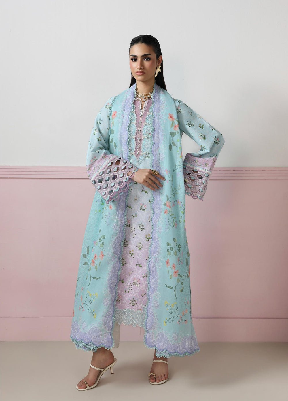 Q Prints by Qalamkar Unstitched Printed Lawn 3 Piece Suit QLK26UQL ARDEN QQP-07 (A) - Summer Collection