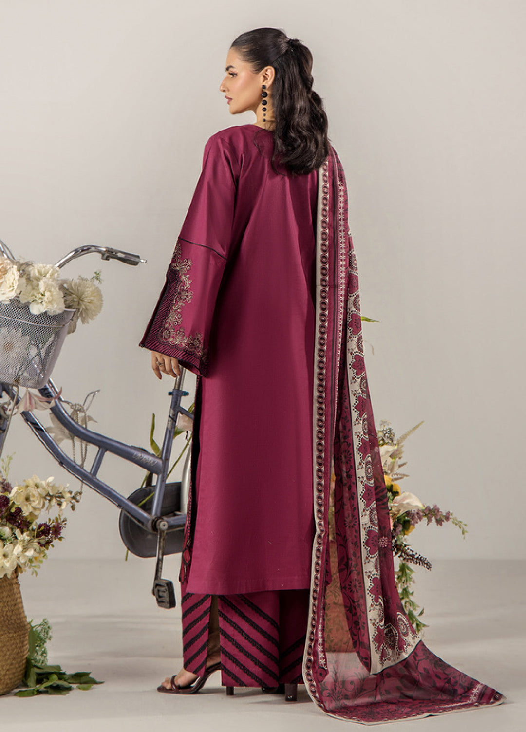 Sara Jahan Women RTW Embroidered Lawn 3 Piece Suit SJ26RF SJ-1087 - Festive Collection