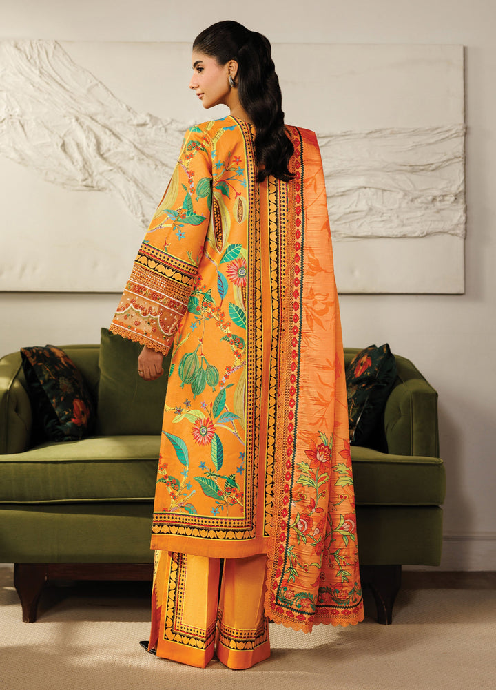 Leila by Mahnur Unstitched Embroidered Lawn 3 Piece Suit MN26ULL L-13 - Summer Collection