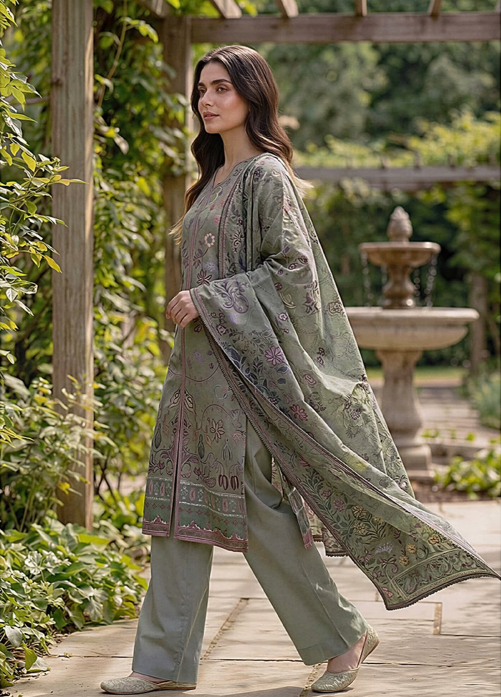 Zync by Florent Unstitched Printed Lawn 3 Piece Suit FL26UZPL FZ-11 - Summer Collection