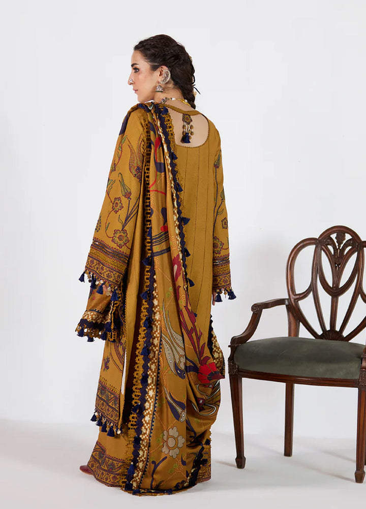 Saira Rizwan Unstitched Khaddar Embroidered Suits 3 Piece SR25UW D-07 Laleh - Winter Collection