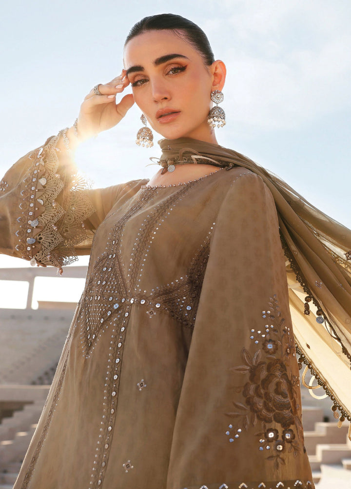 Maria B Unstitched Embroidered Luxury Lawn 3 Piece Suit MB26UEL 2A - Eid Collection