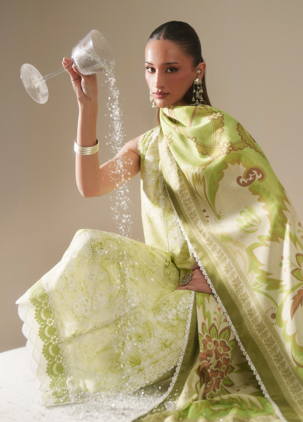 JoJo by Bin Ilyas Unstitched Embroidered Lawn 3 Piece Suit BI26UJJ D-86B - Summer Collection