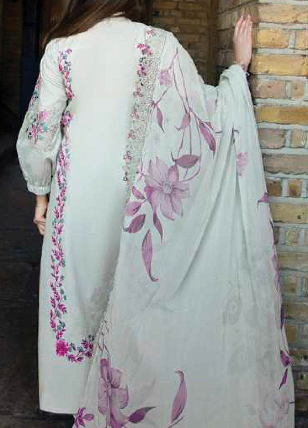 Sunshine Bloom by Al Zohaib Unstitched Embroidered Lawn 3 Piece Suit AZ26USL D12 - Summer Collection