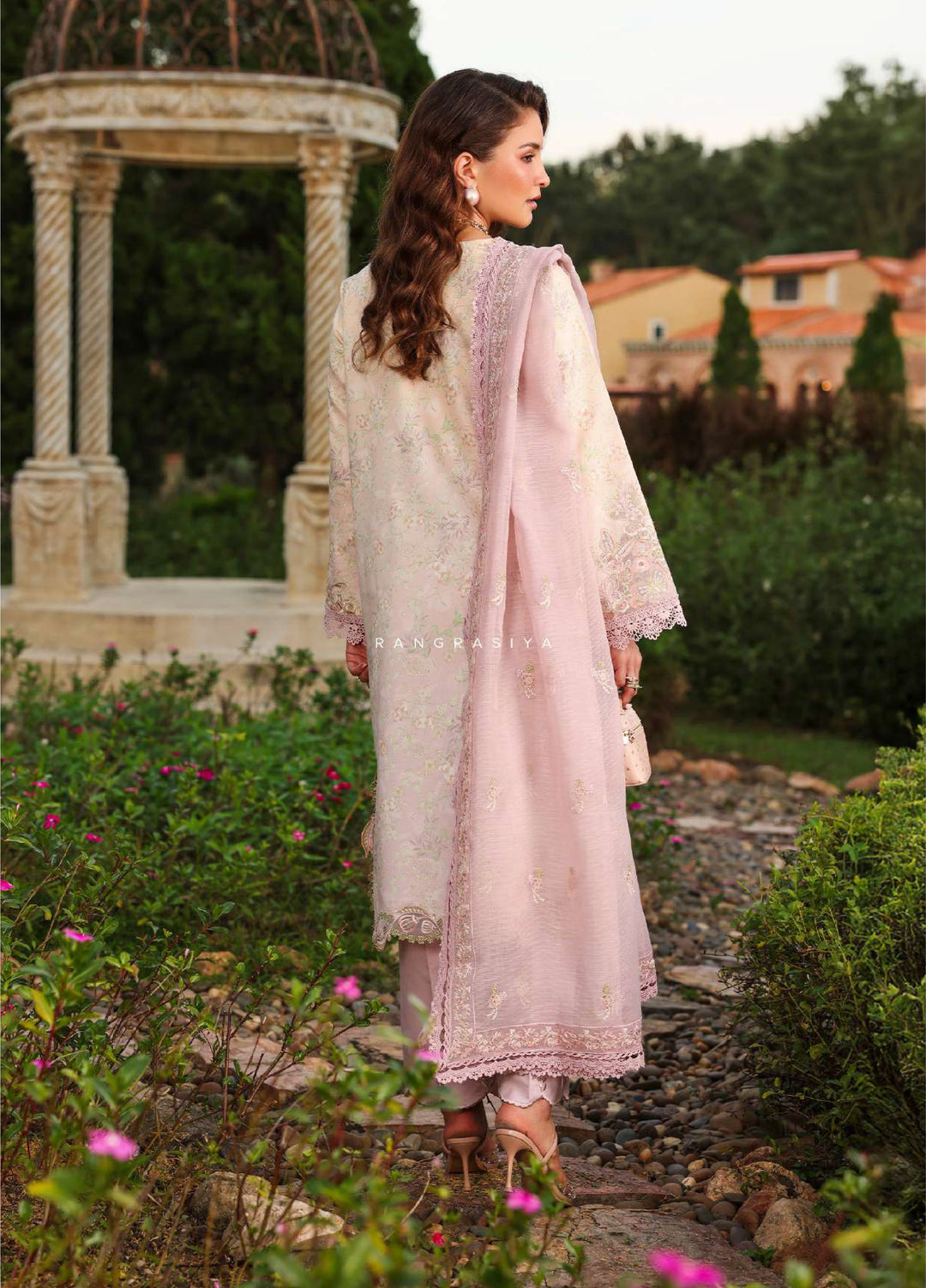 Florence by Rang Rasiya Unstitched Embroidered Lawn 3 Piece Suit RR26UFL Haneen - Summer Collection