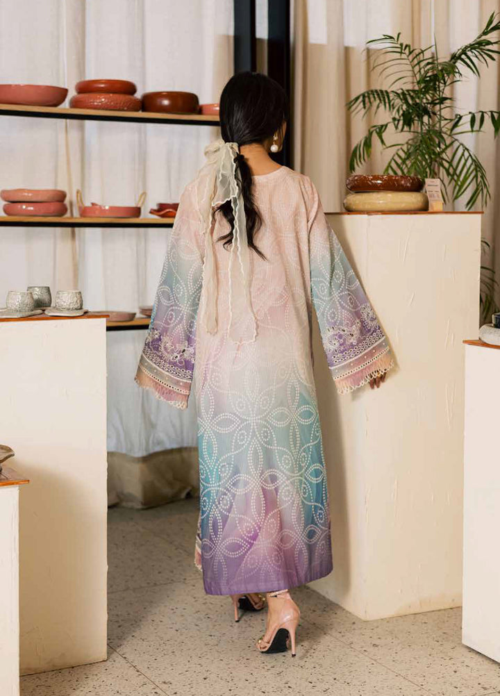Ballerina by Nureh Unstitched Printed Chikankari Lawn 2 Piece Suit NU26UBL NU2-200 - Summer Collection